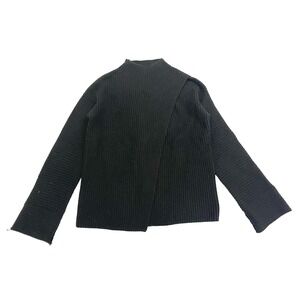 Athleta Azalea Merino Wool Cashmere Sweater Size XS Black Mock Neck #466769